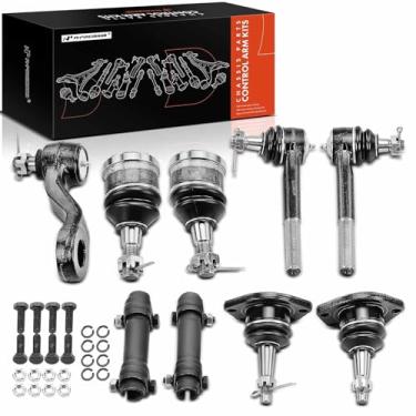 Imagem de A-Premium Conjunto de 9, junta esférica superior e inferior dianteira, extremidade de haste de direção externa, compatível com Chevrolet Blazer 1973-1991, C10 (rebaixo/subúrbio), K5 Blazer, P10 (Van),