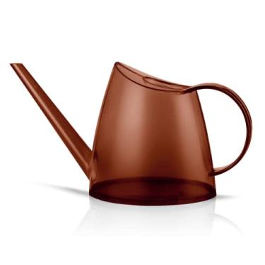 Imagem de WhaleLife Indoor Watering Can for House Bonsai Plants Garden Flower Long Spout 40oz 1.4L 1/3 Gallon Small Modern Translucent Brown