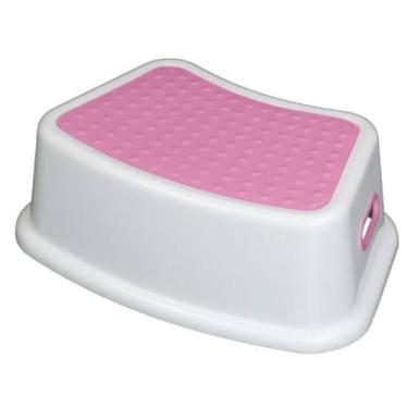 Imagem de Banquinho Infantil 1 Degrau Antiderrapante +3 Anos (Rosa)