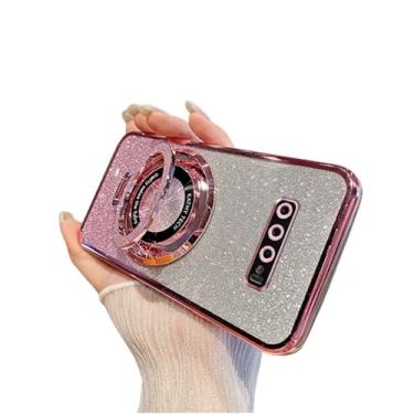 Imagem de COTDINFOR Capa para Samsung Galaxy S8 Glitter Bling Girls Women Cute Phone Case com suporte brilhante Slim TPU macio bumper capa protetora à prova de choque para Samsung Galaxy S8 Rosa DS