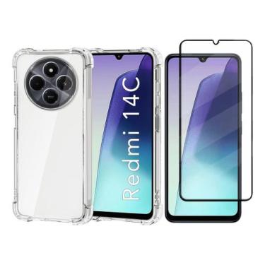 Imagem de Capa Capinha Anti Queda Para Xiaomi Redmi 14c + Pelicula 3d - Inboxmob