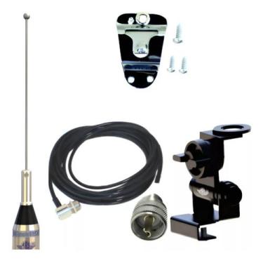 Imagem de Kit Antena Móvel Vhf 1/4 Cabo Coaxial 5m Sp Mala S Ptt  - Ars Eletroni