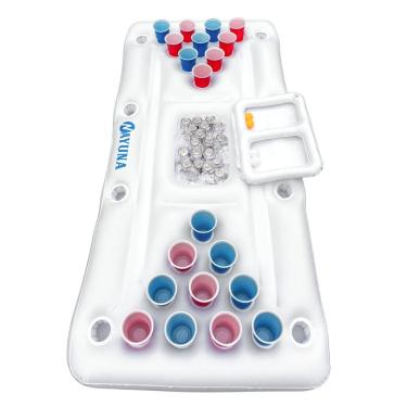 Imagem de Mesa de sinuca inflável NAYUNA Pong Floaty com refrigerador