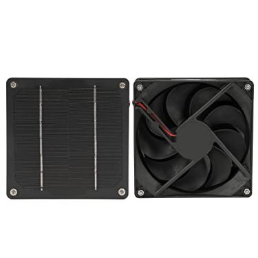 Imagem de Ventilador de Painel Solar de Silício Monocristalino 5W 6V para Estufas de Iate RV Casas de Animais de Estimação Frango Banheiro