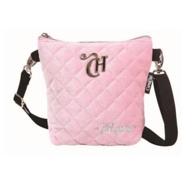 Imagem de Bolsa Capricho Veludo Transv./Pochete 2x1 - 15x15x3cm - Dmw Mochilas, 