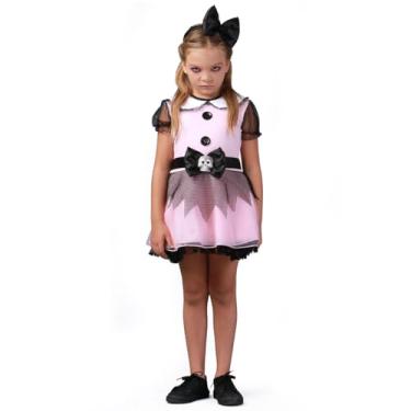 Imagem de FANTASIA BONEQUINHA DO MAL ROSA INFANTIL-M