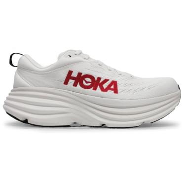 Imagem de Hoka One One, tênis de corrida masculino, Branco/Vermillion, 43