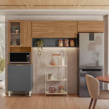 Imagem de Conjunto Cozinha 6p Verbena Amendola Touch Grafito Prime