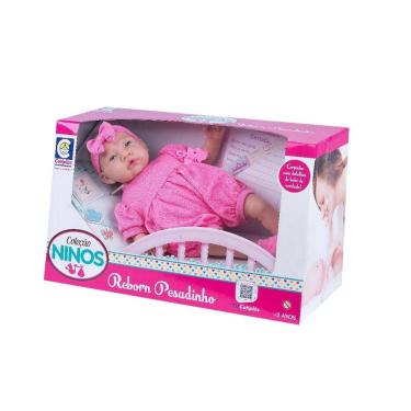 Imagem de Menina Ninos Pesadinho Tipo Bebê Reborn - Cotiplás 2180
