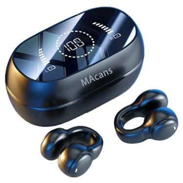 Imagem de Fones de ouvido sem fio MacNAS M47 Open Ear Clip Bluetooth 5.3 Preto