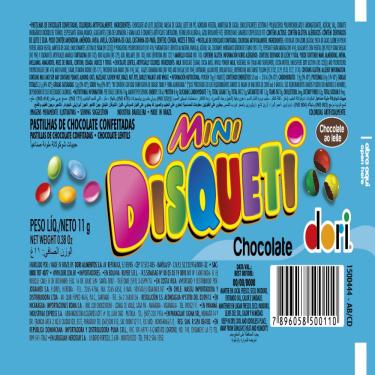 Imagem de CONFEITO MINI DISQUETI CHOCOLATE 11G DORI