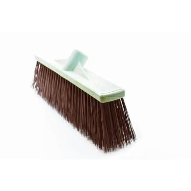 Imagem de Vassoura resistente s/Cabo Prefeitura  Gari Cerdas Dupla - IDEALFÊNIX