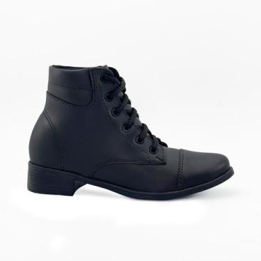 Imagem de Bota Feminina Coturno Salto Baixo Cano Medio Confortável - Footflex, P