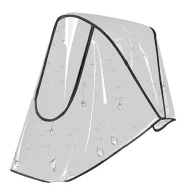 Imagem de Capa de chuva para carrinho de bebê, à prova de vento, proteção climática, capa de chuva para carrinho de bebê com zíper transparente