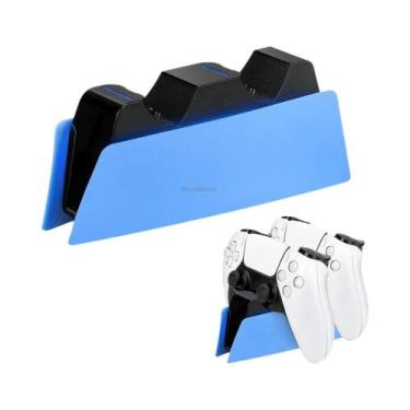Imagem de RGB LED PS5 Controlador Carregador Suporte Duplo Doca De Carregamento 