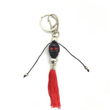 Imagem de Chaveiro Exu Cartola murano 16 cm - Lua Mística - 100% Original - Loja