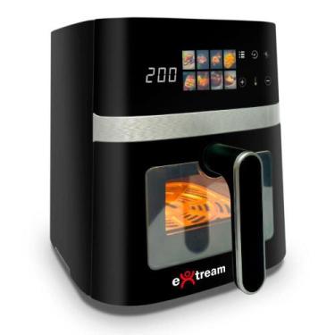 Imagem de Air Fryer Fritadeira Elétrica Digital Extream 5,5L Prata 220, Preto e 