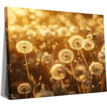 Imagem de Quadro Decorativo Canvas 60x90 cm, Dente De Leão, Arte Religiosa Para Quarto, Sala, Corredor