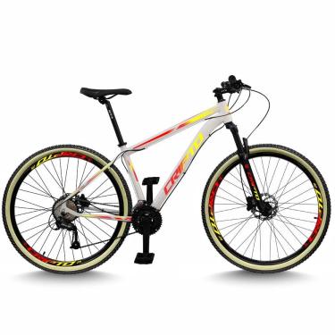 Imagem de Bicicleta Aro 29 Cripto 24 Marchas Freios Disco e Suspensão Pneu Bege