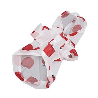 Imagem de Roupas Suaves, Leves e Respiráveis ​​para Proteção Solar para Animais de Estimação, Estampa de Frutas, Cheia de Sensação Refrescante, Adequada para Atividades Ao Ar Livre, (M)
