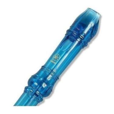 Imagem de Flauta Yamaha  Doce Soprano Germânica Yrs20b Azul C/ Estojo