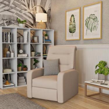 Imagem de Poltrona Reclinável Steban Bege - Mobly