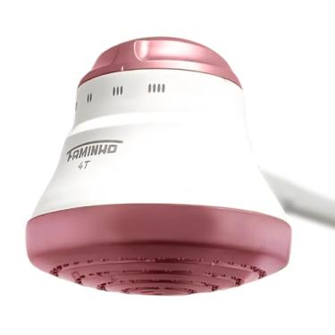 Imagem de Chuveiro Elétrico Faminho 4t 6.800w 220v Branco Rose Gold Crie & Construa