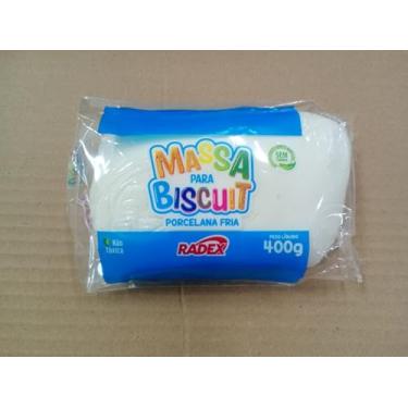 Imagem de Massa para Biscuit, Porcelana Fria, 400g, Branco