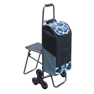 Imagem de Carrinho de compras, carrinho de compras, carrinho de mão, para subir escadas, carrinho de compras dobrável, carrinho de compras portátil, reboque de mão, carrinho de compras dobrável