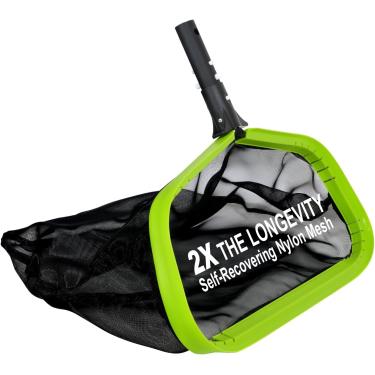 Imagem de Sepetrel, Rede de piscina, redes profissionais de escumadeira de folhas de piscina para limpeza com bolsa profunda de nylon, moldura de alumínio resistente e ancinho de alça (haste não incluída)