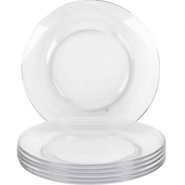 Imagem de Conjunto De 24 Pratos De Vidro Raso 23Cm Astral Duralex