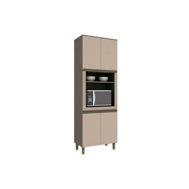 Imagem de Paneleiro De Cozinha Modulado Connect 4 Portas (1 Forno) Duna/cristal - Henn