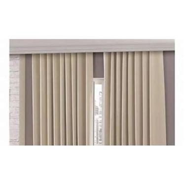 Imagem de Cortina blackout em pvc 100% para trilho suíço maxi 2,80m x 1m dupla f