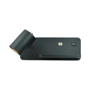 Imagem de Lâmpada De Parede LED Interna Com Carregamento Sem Fio USB 5W GU10 Lâm
