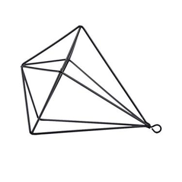 Imagem de Cabide de Planta, Suporte de Planta de Maconha Moderno Em Meados do Século (Preto)