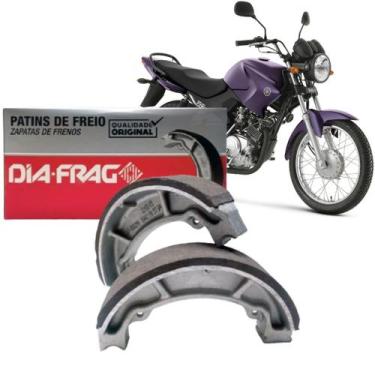 Imagem de Patim Lona de Freio Diafrag +0,25 Ybr 125 Factor 125 Xtz 125 Xt 225 Vi