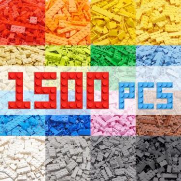 Imagem de Tijolos de Construção WYSWYG (1500 Peças) - Compatíveis com Principais