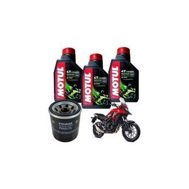 Imagem de Kit troca de óleo cb500x cb 500 x 500x filtro fram 5100 10w30 - MOTUL 