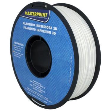 Imagem de Filamento 3d - abs premium branco rolo 1kg (1.75mm) - Masterprint