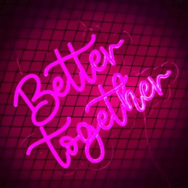 Imagem de placas neon better together