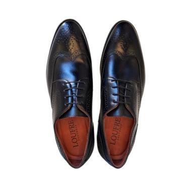 Imagem de Sapato Masculino Derby LOUFRE em Couro Legítimo (Preto, BR, Adulto, Numérico, 41)