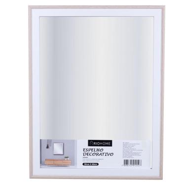 Imagem de Espelho 30x40 Com Borda Cinza Rio Home