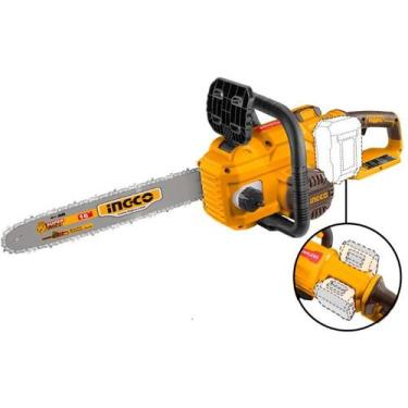 Imagem de Motosserra brushless ingco 16" à bateria 40v (20+20) linha p20s com 2 