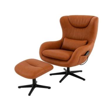 Imagem de Poltrona de Massagem Nevada Rivatti Estofado PU Marrom com Controle e 