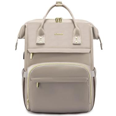 Imagem de Mochila LOVEVOOK College Laptop 15,6" à prova d`água, cinza escuro