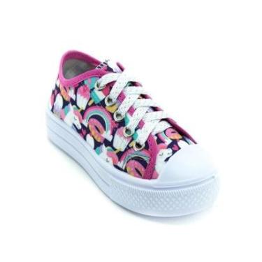 Imagem de Tênis Infantil Menina Ortobessa Unicórnio - Rosa-Feminino