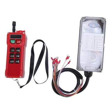 Imagem de Hyuduo Controle Remoto Industrial Controlador de Guinchão Elétrico 8 Botões 100m à Prova de água Drop Anti -Drop Com Parada de Emergência para Guindastes Transportadores de Máquinas CNC