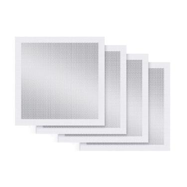 Imagem de Kit de remendo de reparo de drywall de 30 x 30 cm, malha autoadesiva com painéis de alumínio, patch de parede e teto resistente para reparos grandes