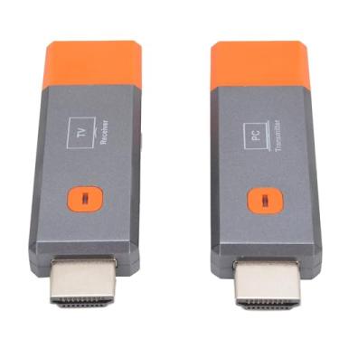 Imagem de Zhjvihx Transmissor e Receptor de HD Mi Sem Fio Atualizado, Plugue de Kit de Extensor de 1080p e Reproduzir Kit Portátil de Extender HD Mi Extender para Monitorar a Partir da Caixa de