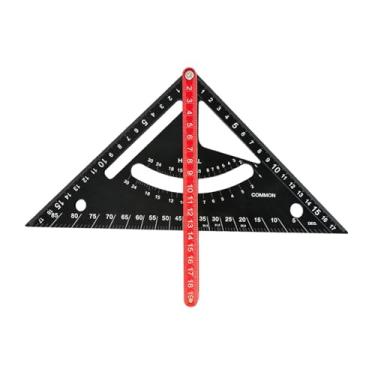 Imagem de Generic Esquadro de carpinteiro de 7 polegadas, esquadro ajustável para estrutura de, régua triangular multifuncional de escala dupla para oficina de